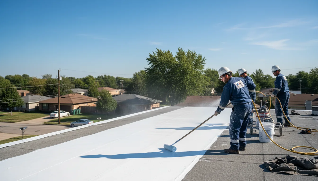 Commercial roof coating in Mount Auburn, IA near me